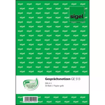 Business form Sigel GE513 A5 Green 50 sheets