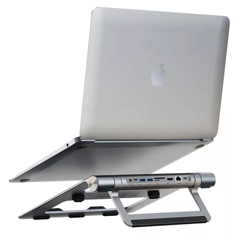 Techly ICA-NTB-DOCK91 Wired USB 3.2 Gen 1 (3.1 Gen 1) Type-C Silver