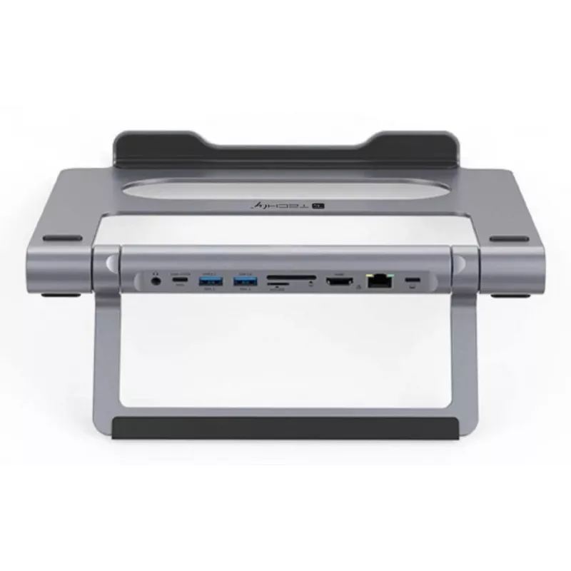 Techly ICA-NTB-DOCK91 Wired USB 3.2 Gen 1 (3.1 Gen 1) Type-C Silver