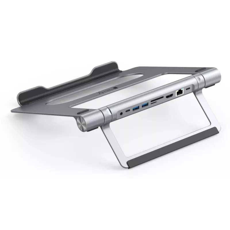 Techly ICA-NTB-DOCK91 Wired USB 3.2 Gen 1 (3.1 Gen 1) Type-C Silver