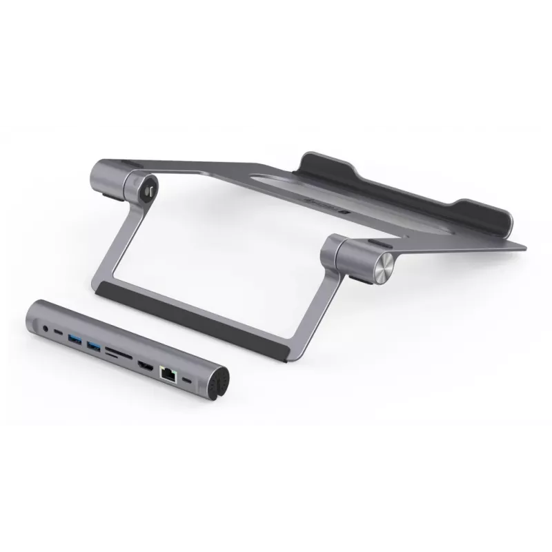 Techly ICA-NTB-DOCK91 Wired USB 3.2 Gen 1 (3.1 Gen 1) Type-C Silver