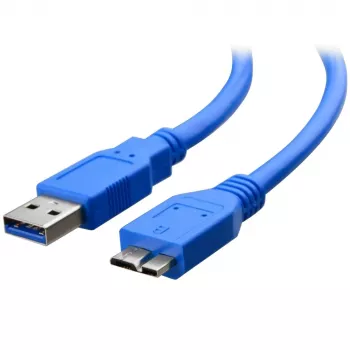 Techly USB 3.0 Superspeed Cable A / Micro B 3m Blue ICOC MUSB3-A-030