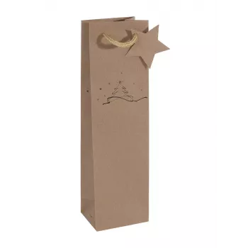 Gift wrap bag Sigel GT039 Brown 100x80x350 mm