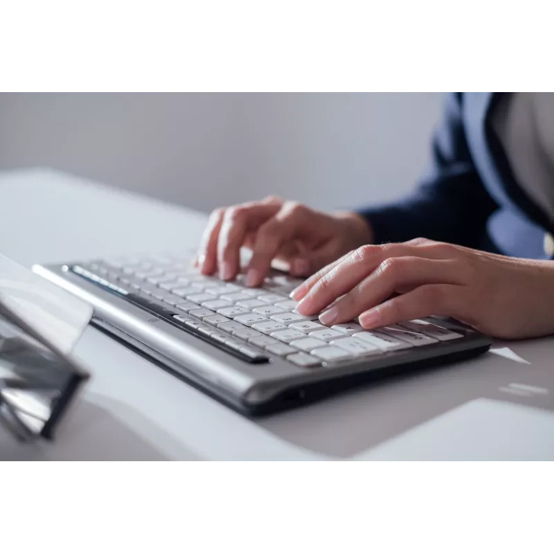 BakkerElkhuizen S-board 840 UK Qwerty, Tenkeyless (80 - 87%), Wired, USB, Scissor key switch, QWERTY, Light grey, White