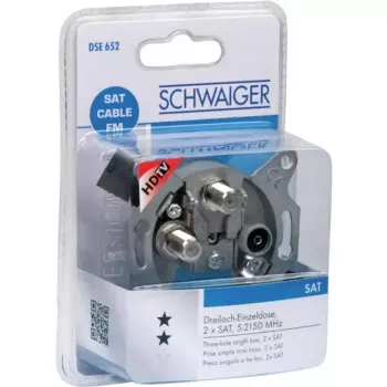 Socket outlet SAT TV Radio Schwaiger DSE652 531