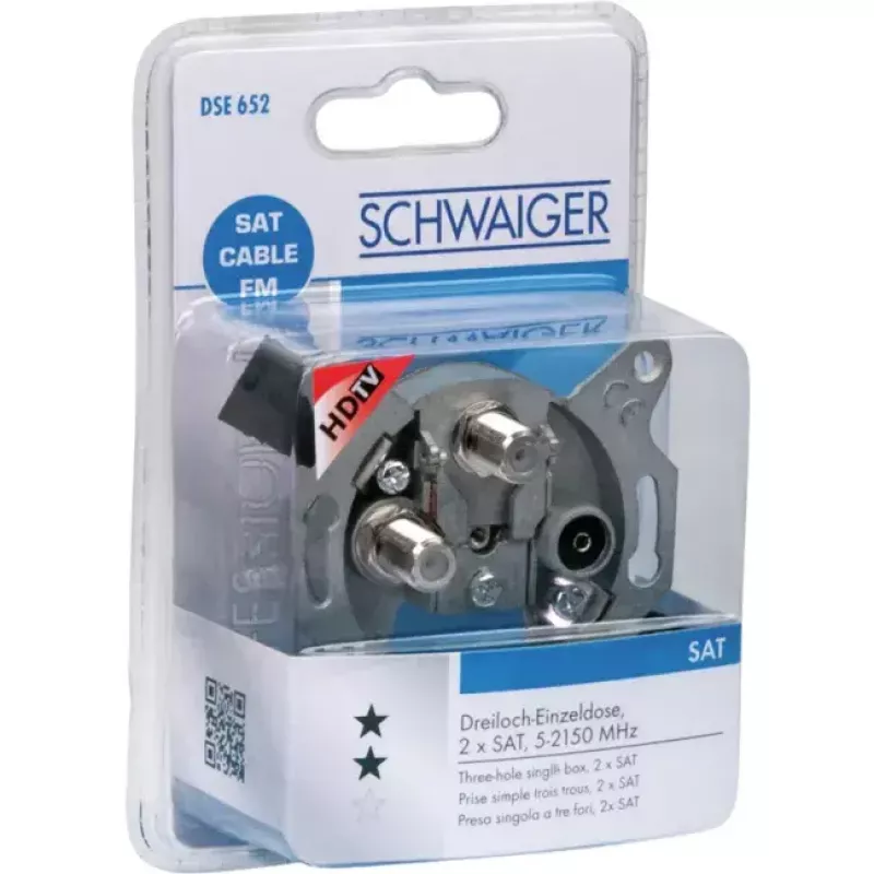 Socket outlet SAT TV Radio Schwaiger DSE652 531