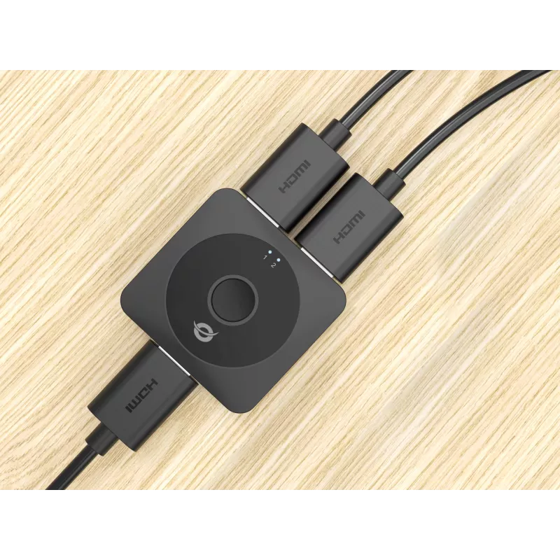 Conceptronic SELENE01B 2-Port Bi-Directional HDMI 2.0 Switch, 4K60Hz
