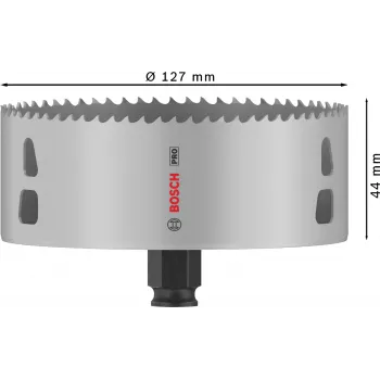 Bosch PRO Multi Material PC Plus, 44/127 mm, Single, Drill, Drywall, Metal, Non-ferrous metal, Plastic, Softwood, Black, Grey, Cobalt steel, Cobalt Alloy High-Speed Steel (HSS-Co)