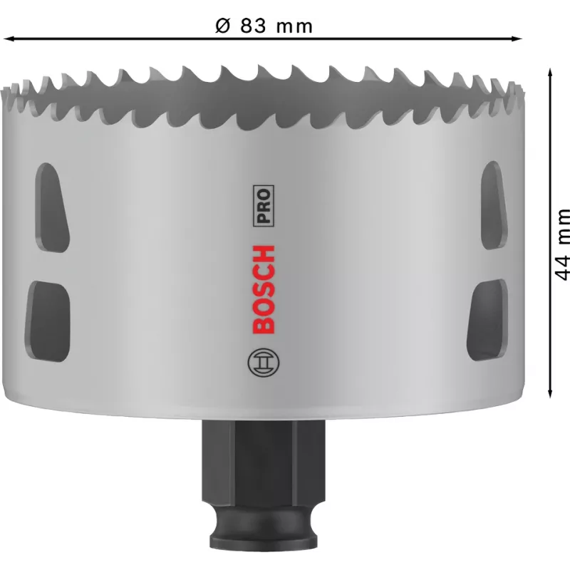 Hole Saw Bosch PRO Multi Material PC Plus 44/83 mm for Drill