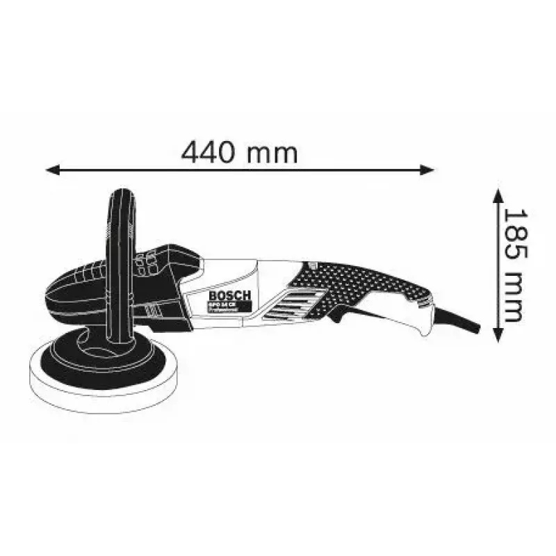 Bosch Professional GPO 14 CE Polisher, 1400 W, 180 mm