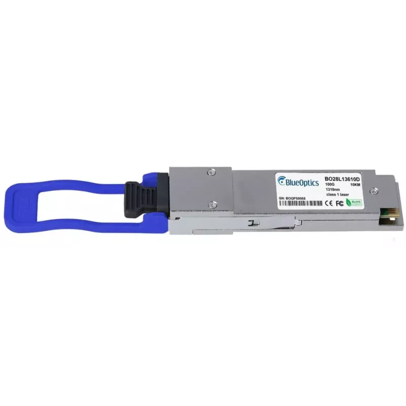 Fiber optic transceiver module BlueOptics 100GQSFP-LR4-4= with QSFP28 interface