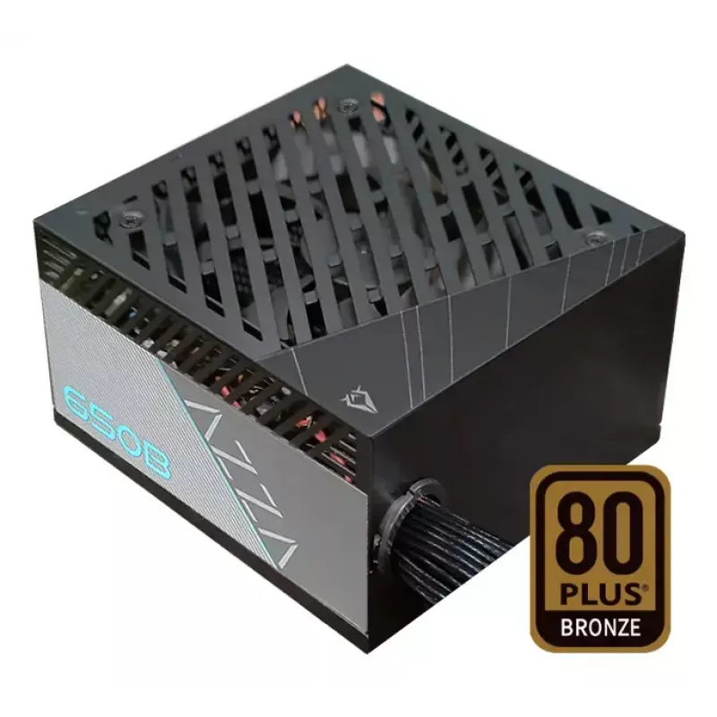 Power supply unit AZZA PSAZ-650B (ATX3.1) 650 W, 20+4 pin ATX, non-modular, 80 PLUS Bronze, black