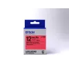 Epson Label Cartridge Pastel LK-4RBP Black/Red 12mm (9m)