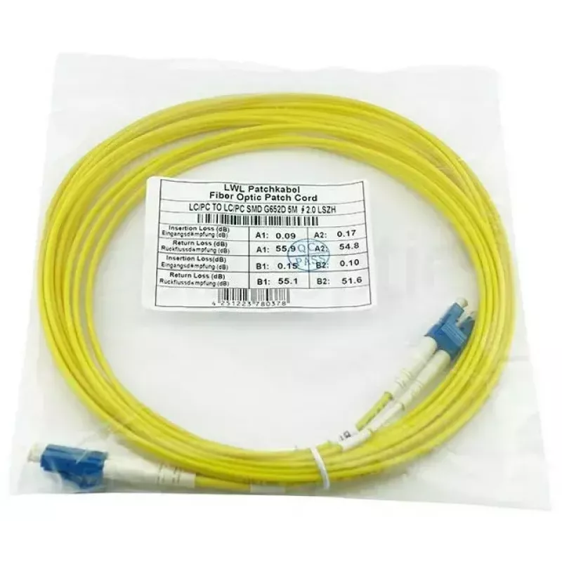 Fibre optic cable BlueOptics SFP3131BU2.5MK 2.5 m LC Yellow