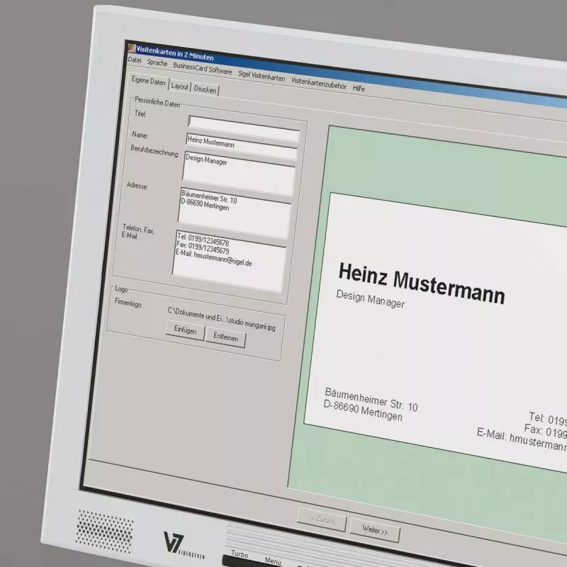 Business Card Sigel DP839 Laser/Inkjet White