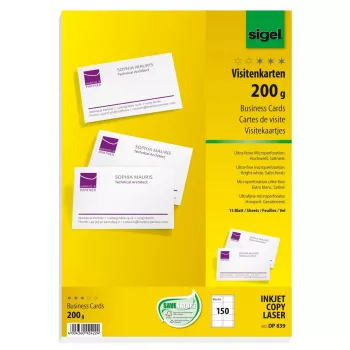 Business Card Sigel DP839 Laser/Inkjet White