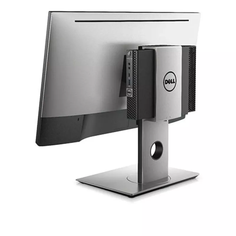 DELL Micro Form Factor All-in-One Stand - MFS18, Freestanding, 5.7 kg, 48.3 cm (19 inch), 68.6 cm (27 inch), Height adjustment, Black, Silver