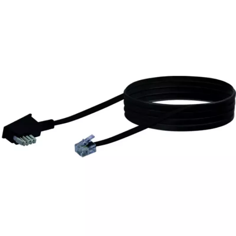 Cable RJ-11 Schwaiger TAL6236533 6.0m TAE-N Black