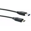 USB Cable Schwaiger LK 050 C USB 3.2 Gen 2 0.5m USB A USB C Black