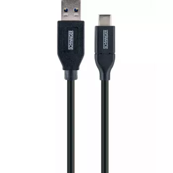 USB Cable Schwaiger LK 050 C USB 3.2 Gen 2 0.5m USB A USB C Black
