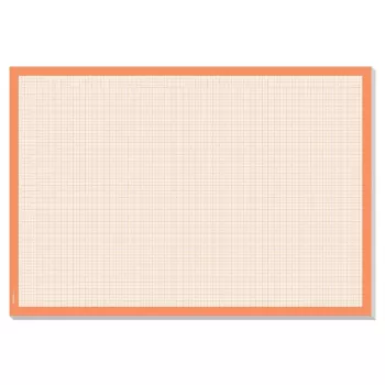 Desk pad Sigel HO270 — paper desk pad, orange/white, 595×410 mm