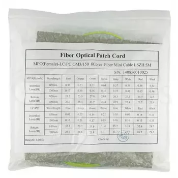 Fibre optic cable MPO 4x LC BlueOptics CBL-MPO12-4LC-SMF-10M 10m G.657.A1