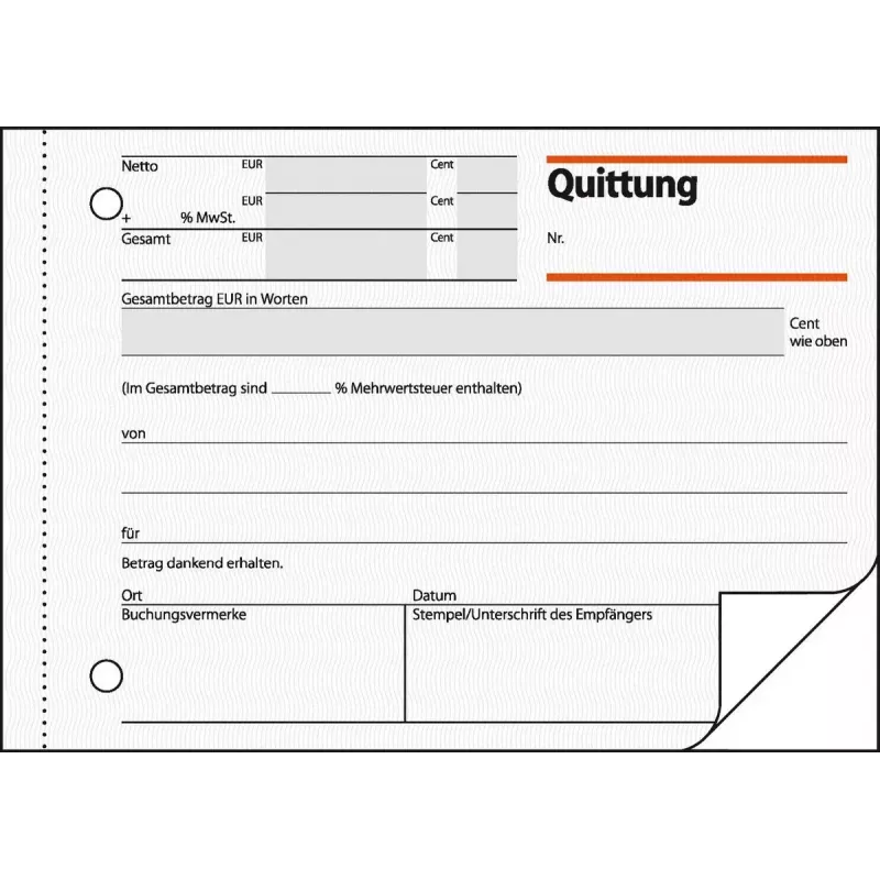 Business Form Sigel QU625 Green A6 100 Sheets