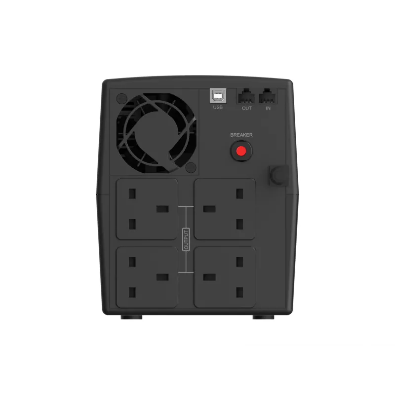 Conceptronic ZEUS03G 1200VA 720W UPS, UK socket x 4, HID USB, RJ45 In/Out, AVR