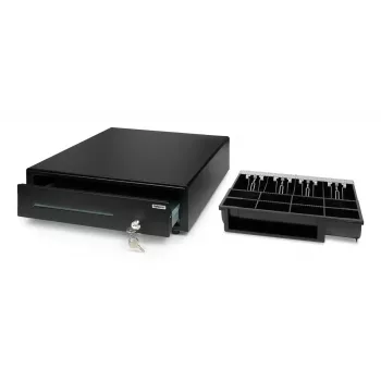 Electronic cash drawer Safescan SD-4141, steel housing, black, 410×415×115 mm, includes 6 keys