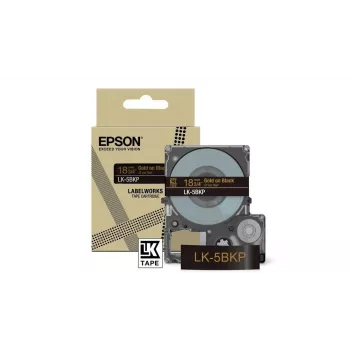 Label Maker Tape Epson LK-5BKP Black Gold 1.8 cm