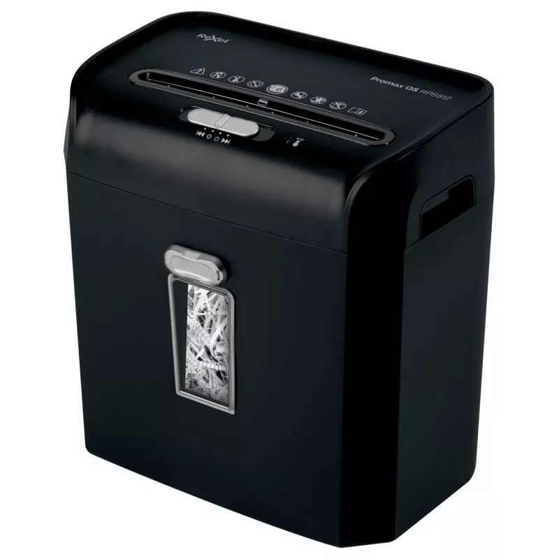 Rexel ProMax RPS812 Strip Cut Paper Shredder P2, Strip shredding, 22 cm, 6 mm, 12 L, 88 sheets, 58 dB