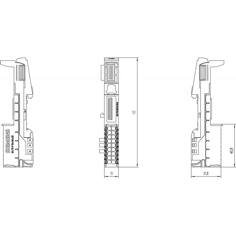 Siemens 6ES7193-6BP00-0BA0 electrical terminals