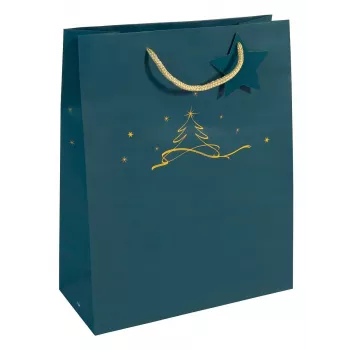 Gift wrap bag Sigel GT034 Blue 260x120x330 mm