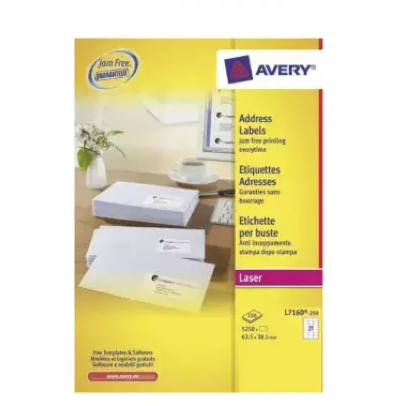 Self-adhesive label Avery L7160-250