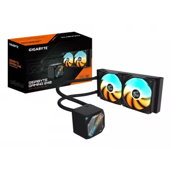 Liquid CPU Cooler GIGABYTE GAMING 240 — 2x120mm ARGB, Socket LGA1851/AM5