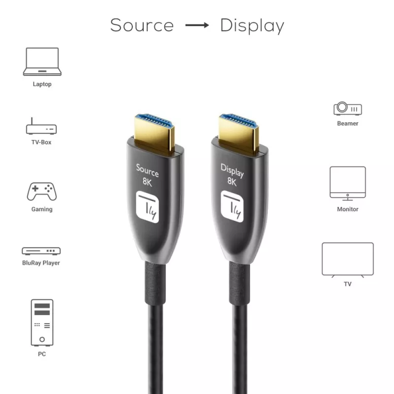 Techly ICOC HDMI-HY8-030 HDMI cable 30 m HDMI Type A (Standard) Black
