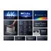 Standard throw projector XGIMI 1800 ANSI lumens LED UHD 4K 3D White