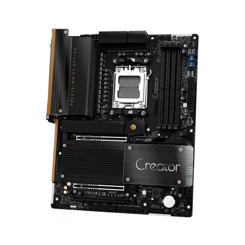 Motherboard ASRock X870 Taichi Creator ATX — AMD X870, Socket AM5, DDR5, 4 DIMM, 256 GB, 10Gb Ethernet, Wi‑Fi 7