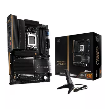 Motherboard ASRock X870 Taichi Creator ATX — AMD X870, Socket AM5, DDR5, 4 DIMM, 256 GB, 10Gb Ethernet, Wi‑Fi 7