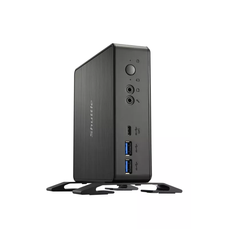 Shuttle Nano PC NC4010BAV2, Intel Celeron 7305, 8GB DDR4, 128GB M.2, 1x HDMI, 1x DP, 7x USB, 1x LAN, incl. VESA and stand