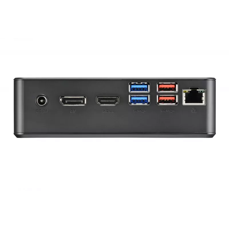 Shuttle Nano PC NC4010BAV2, Intel Celeron 7305, 8GB DDR4, 128GB M.2, 1x HDMI, 1x DP, 7x USB, 1x LAN, incl. VESA and stand