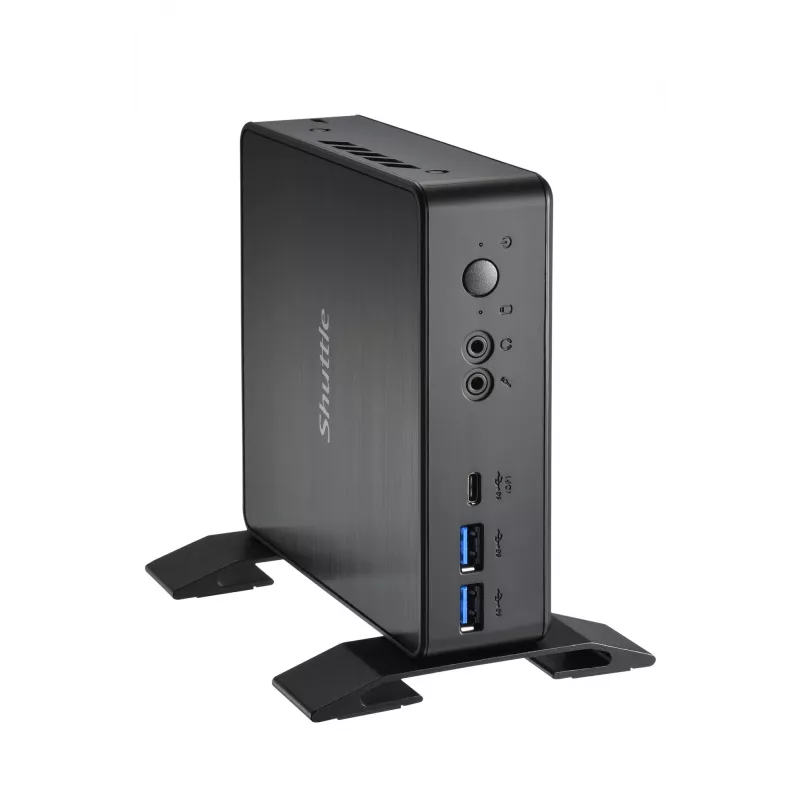Shuttle Nano PC NC4010BAV2, Intel Celeron 7305, 8GB DDR4, 128GB M.2, 1x HDMI, 1x DP, 7x USB, 1x LAN, incl. VESA and stand