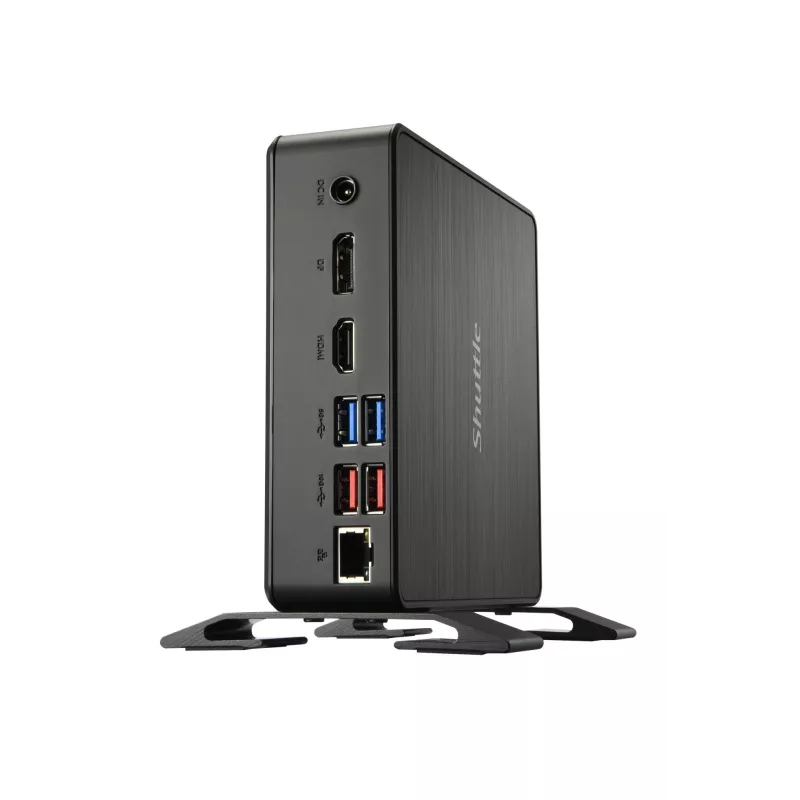 Shuttle Nano PC NC4010BAV2, Intel Celeron 7305, 8GB DDR4, 128GB M.2, 1x HDMI, 1x DP, 7x USB, 1x LAN, incl. VESA and stand