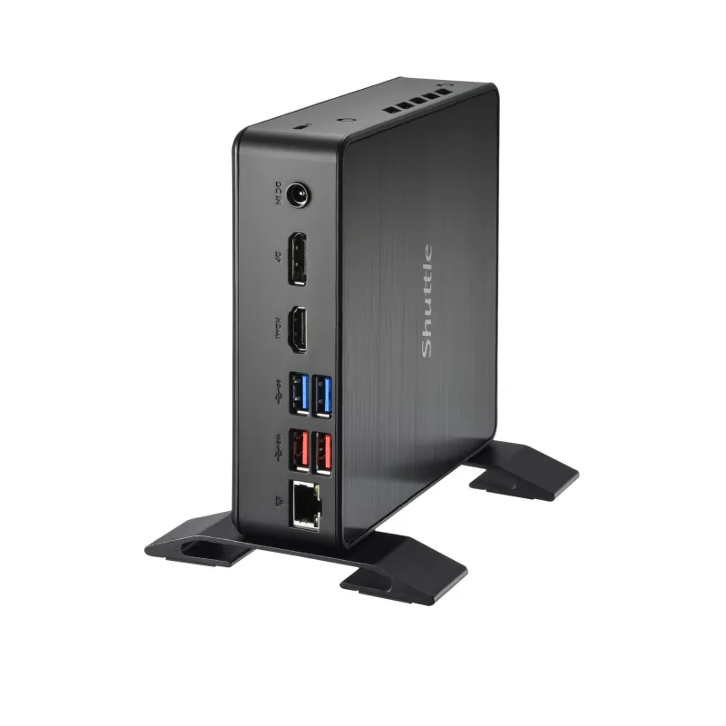Shuttle Nano PC NC4010BAV2, Intel Celeron 7305, 8GB DDR4, 128GB M.2, 1x HDMI, 1x DP, 7x USB, 1x LAN, incl. VESA and stand