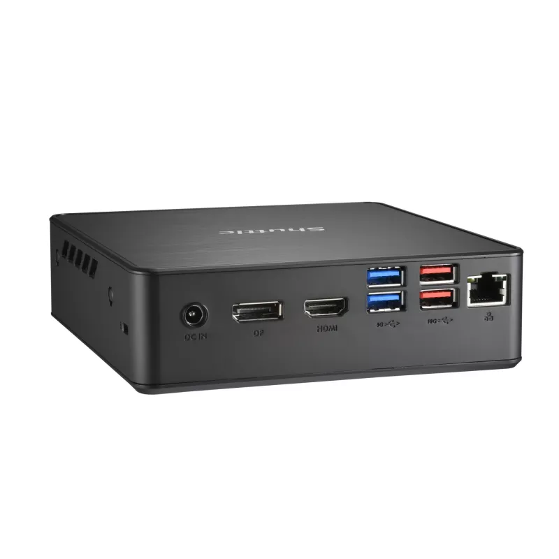 Shuttle Nano PC NC4010BAV2, Intel Celeron 7305, 8GB DDR4, 128GB M.2, 1x HDMI, 1x DP, 7x USB, 1x LAN, incl. VESA and stand