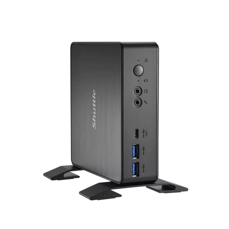 Shuttle Nano PC NC4010BAV2, Intel Celeron 7305, 8GB DDR4, 128GB M.2, 1x HDMI, 1x DP, 7x USB, 1x LAN, incl. VESA and stand
