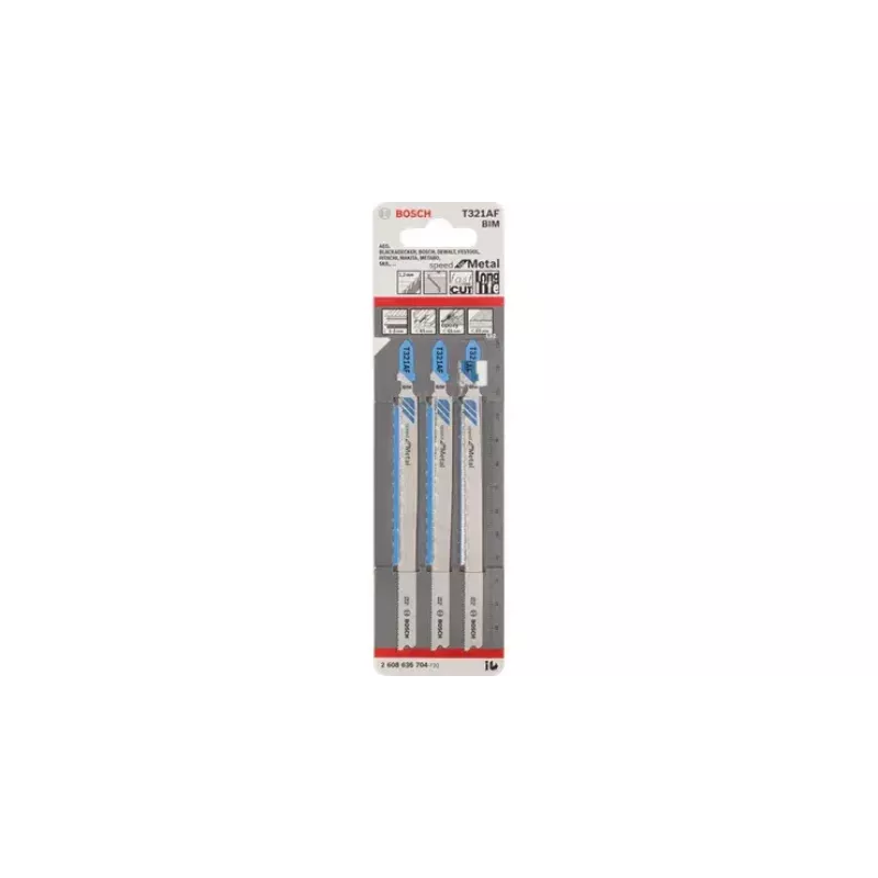 Jigsaw blade Bosch T 321 AF Speed for Metal Bimetal 13.2 cm