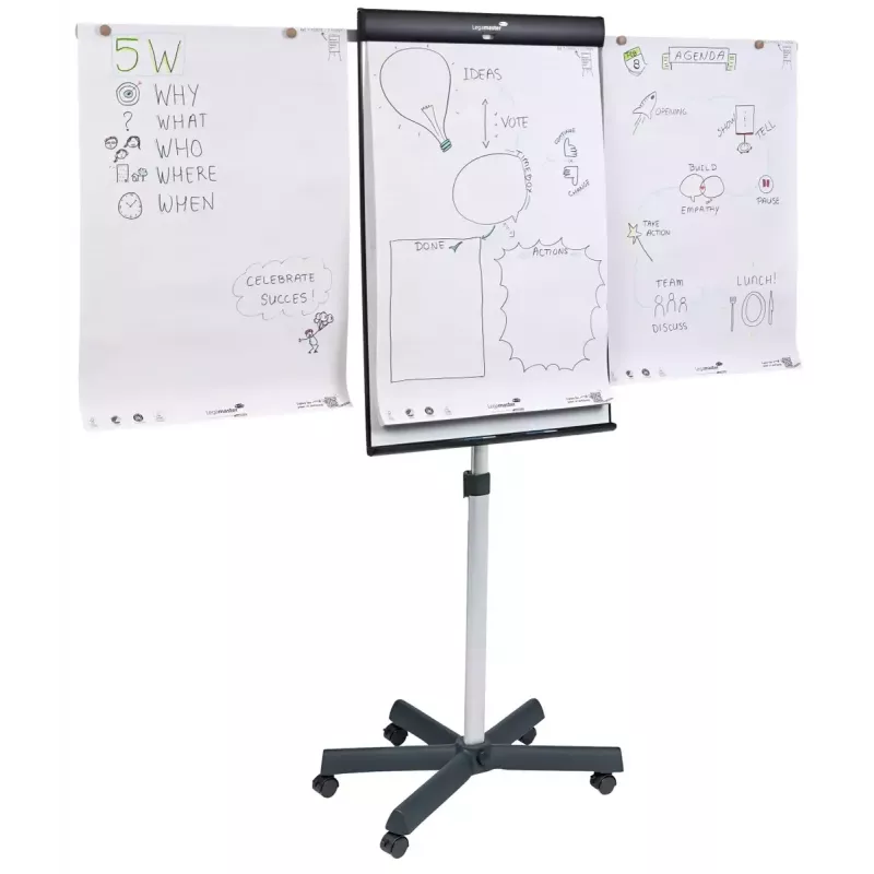 Legamaster SKETCH PRO mobile flipchart star base Steel 5 wheels