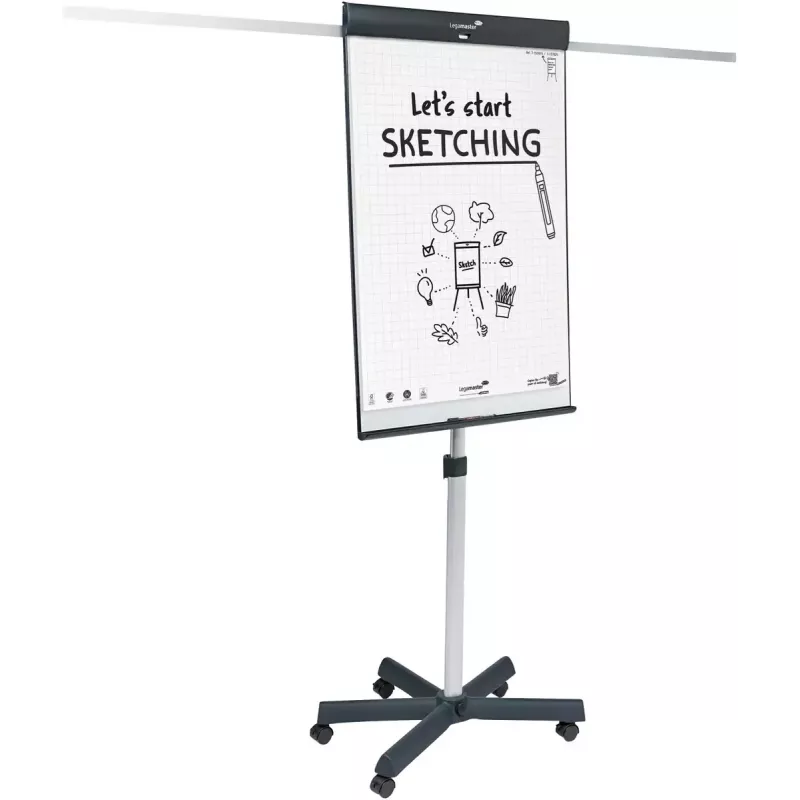 Legamaster SKETCH PRO mobile flipchart star base Steel 5 wheels
