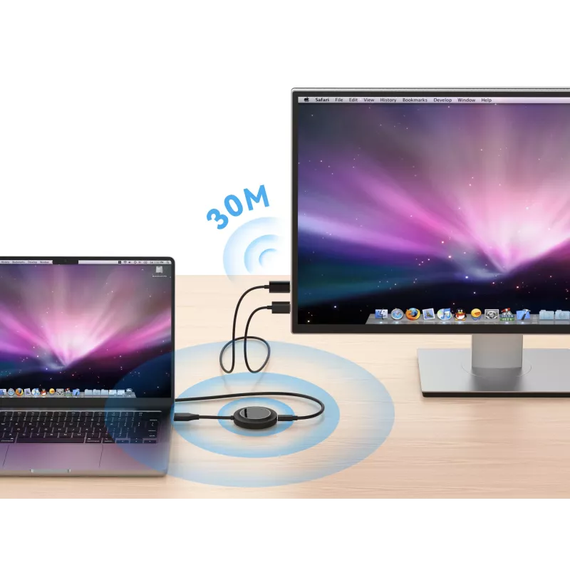 Wireless HDMI Extender Kit CONCEPTRONIC ATHERIC02B — dongle, HDMI/USB, 1080p (1920x1080), USB-powered